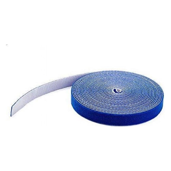 StarTech.com 25ft. Hook and Loop Roll, Blue, Cable Management (HKLP25BL)