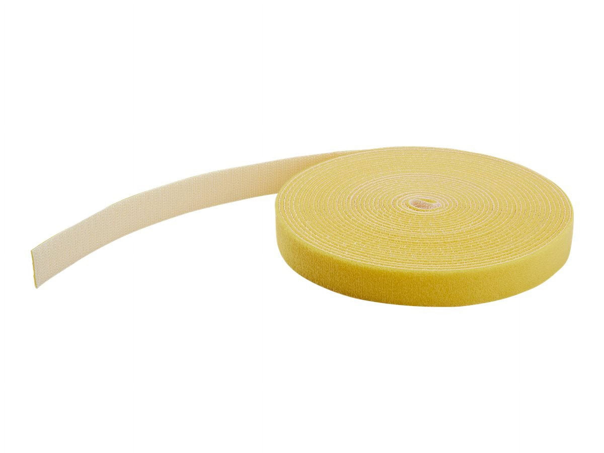 StarTech.com 25ft Hook and Loop Roll - Yellow - Cable Management (HKLP25YW)
