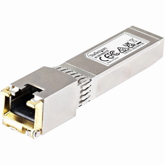 StarTech.com HP 813874-B21 Compatible SFP+ Module - 10GBASE-T Copper SFP Transceiver - Lifetime Warranty - 10 Gbps - Maximum Transfer Distance: 30 m (98.4 ft.) - 100% compatibility with HP 813874-B21