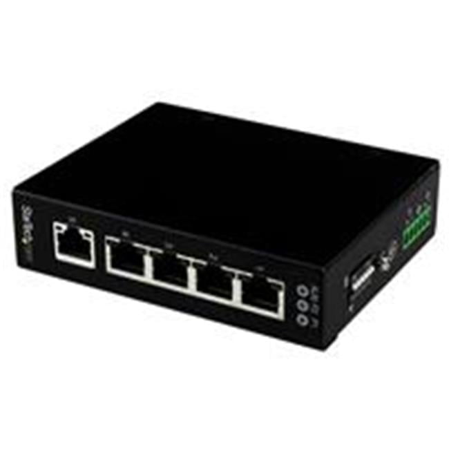 StarTech.com IES51000 5 Port Unmanaged Industrial Gigabit Ethernet Switch DIN