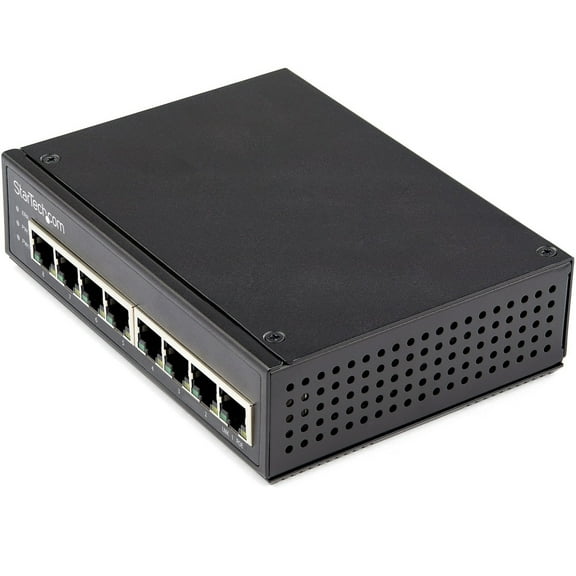 StarTech Industrial 8 Port Gigabit PoE Unmanged Switch IESC1G80UP