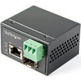 thumbnail image 1 of StarTech PoE+ Industrial Fiber to Ethernet Media Converter 30W - SFP to RJ45 - SM/MM Fiber to Gigabit Copper Mini Size IP-30 (248820), 1 of 3