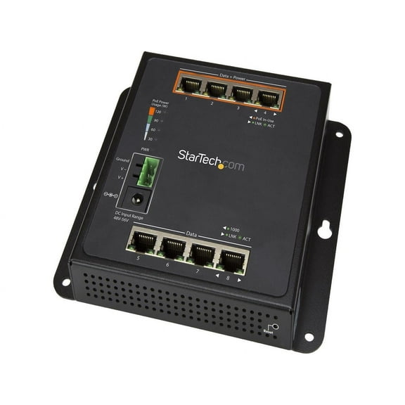StarTech 8-Port (4 PoE+) Gigabit Ethernet Managed Switch