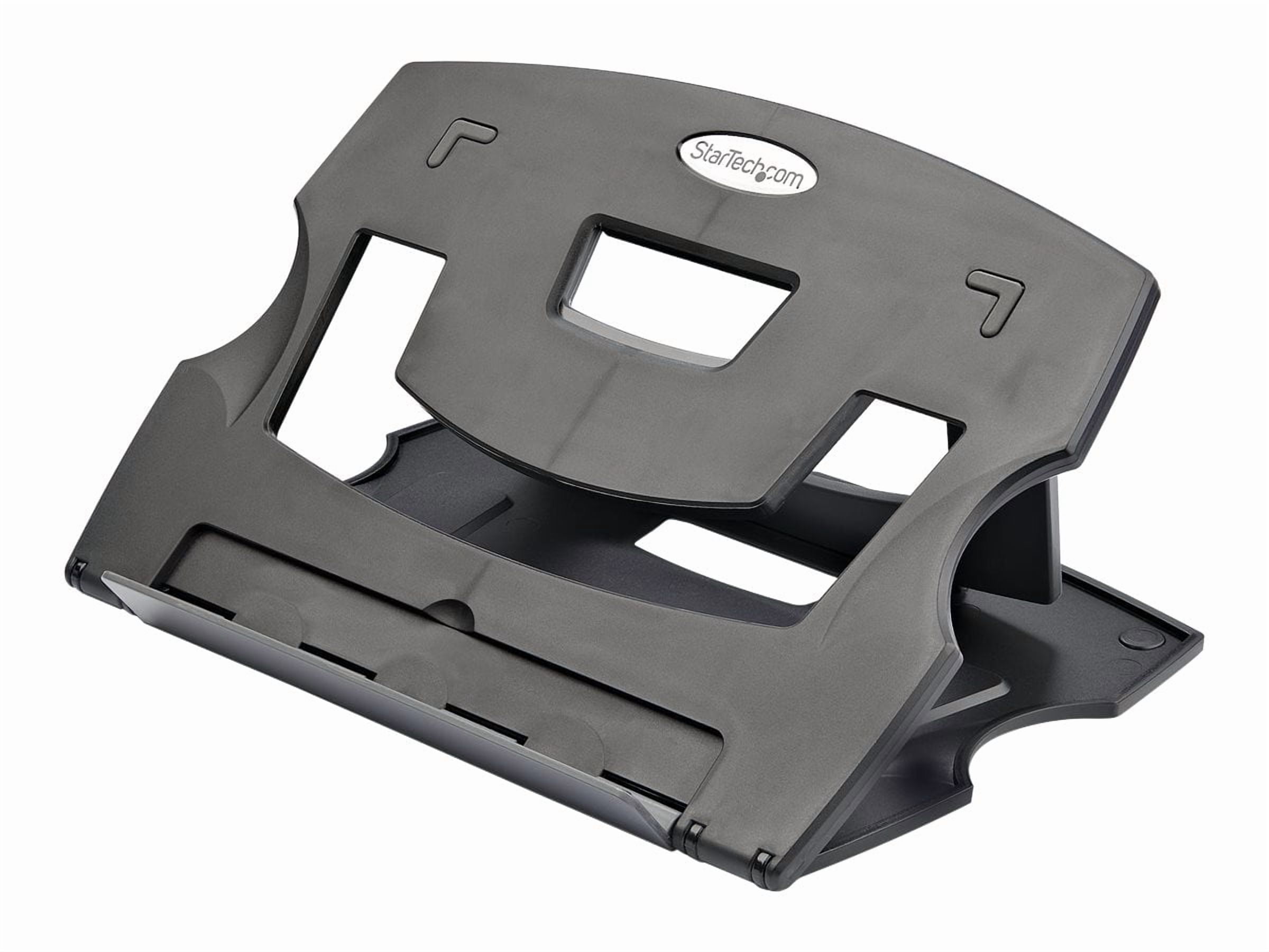 StarTech.com LTRISERP Portable Laptop Stand - Adjustable Laptop Stand - Ergonomic Laptop Desk Stand - Laptop Riser for Desk