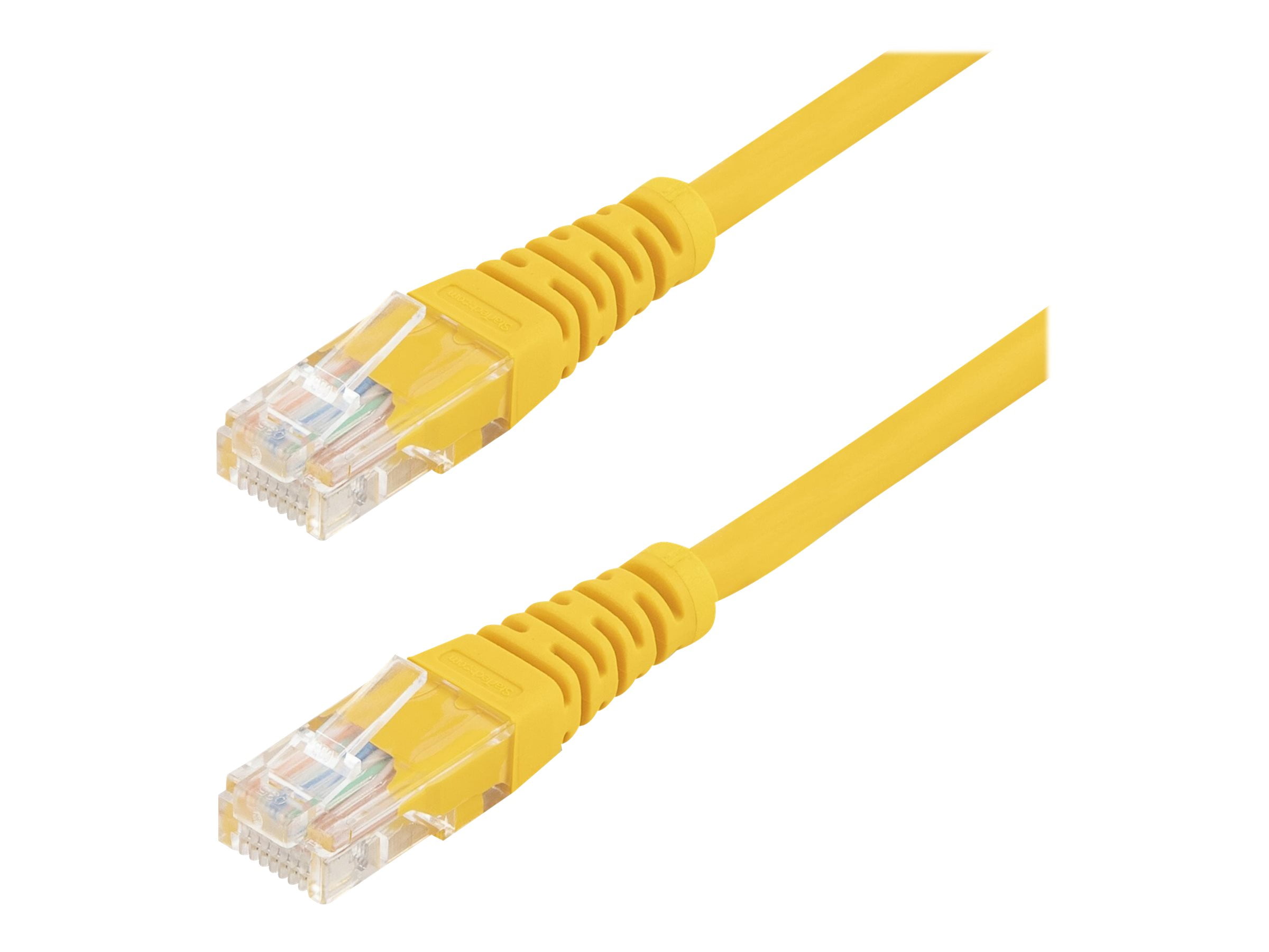 StarTech 6 ft Cat5e Snagless UTP Network Patch Cable Yellow M45PATCH6YL