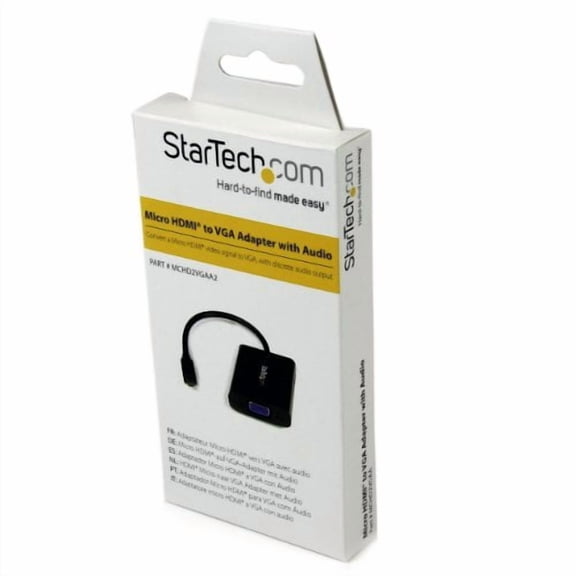 StarTech Micro HDMI to VGA Adapter Converter with Audio