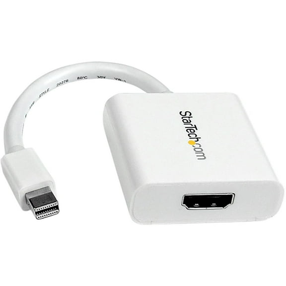 StarTech MDP2HDW Mini DisplayPort to HDMI Video Adapter Converter, White