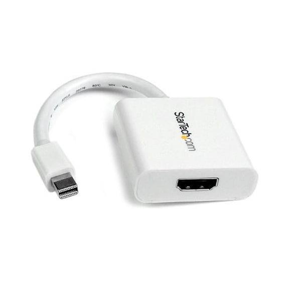 StarTech.com MDP2HDW Mini DisplayPort to HDMI Video Adapter Converter - White