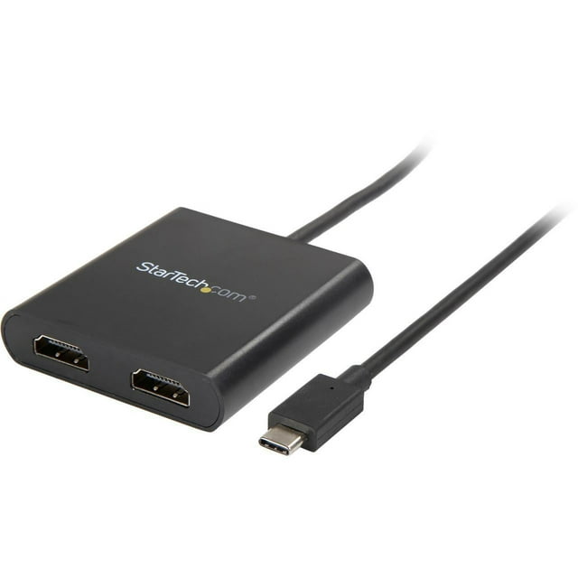 StarTech.com MSTCDP122HD 2-Port USB-C to HDMI MST Hub - 4K 30Hz - Dual Monitor Video Splitter - Windows and Thunderbolt 3 Compatible (MSTCDP122HD)