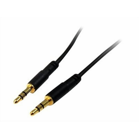 StarTech 10' Slim Stereo Audio Cable with 3.5mm Mini-Jack Male Connectors, 28 AWG