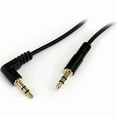 thumbnail image 1 of StarTech.com MU1MMSRA Slim 3.5mm to Right Angle Stereo Audio Cable Male to Male, 1 of 3