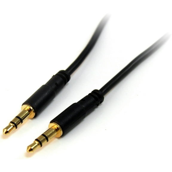 StarTech.com MU3MMS 3 ft. Slim 3.5mm Stereo Audio Cable Male to Male