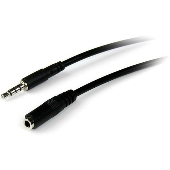 StarTech 2m 4 Position TRRS Headset Extension Cable with 3.5mm Male Mini-Jack Connectors, 28 AWG