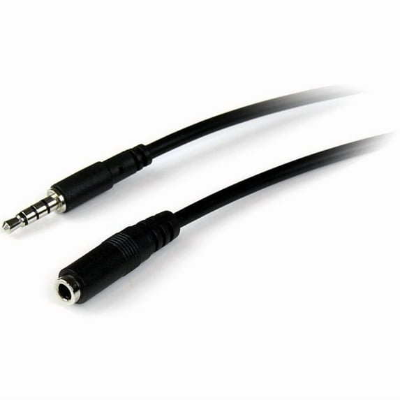 StarTech 2m 4 Position TRRS Headset Extension Cable with 3.5mm Male Mini-Jack Connectors, 28 AWG