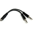 thumbnail image 1 of StarTech.com 3.5mm 4 Position to 2x 3 Position 3.5mm Headset Splitter Adapter, F/M, 1 of 3