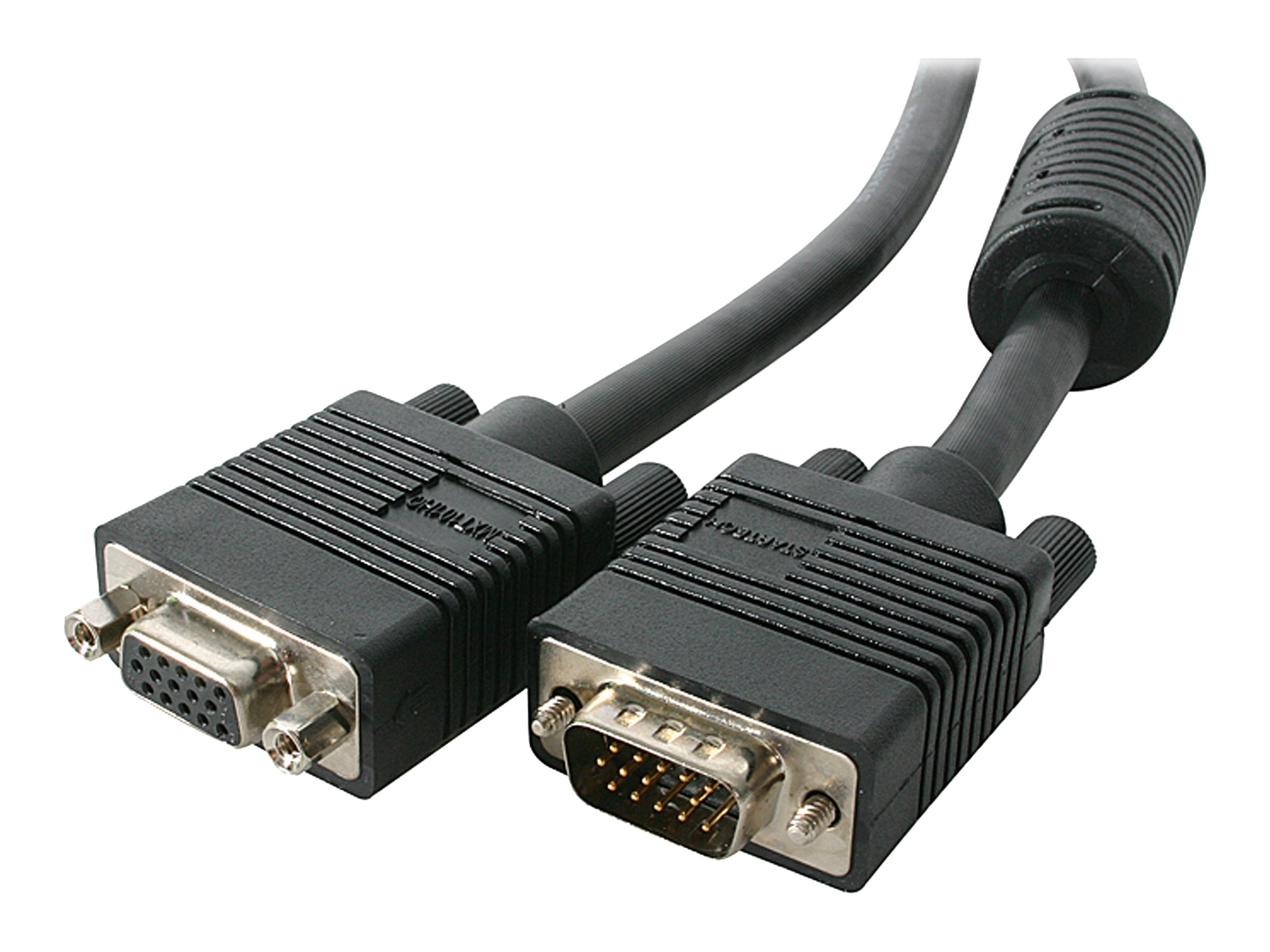 StarTech.com MXT101HQ 6 feet Coax VGA Monitor Extension Cable - HD15 ...