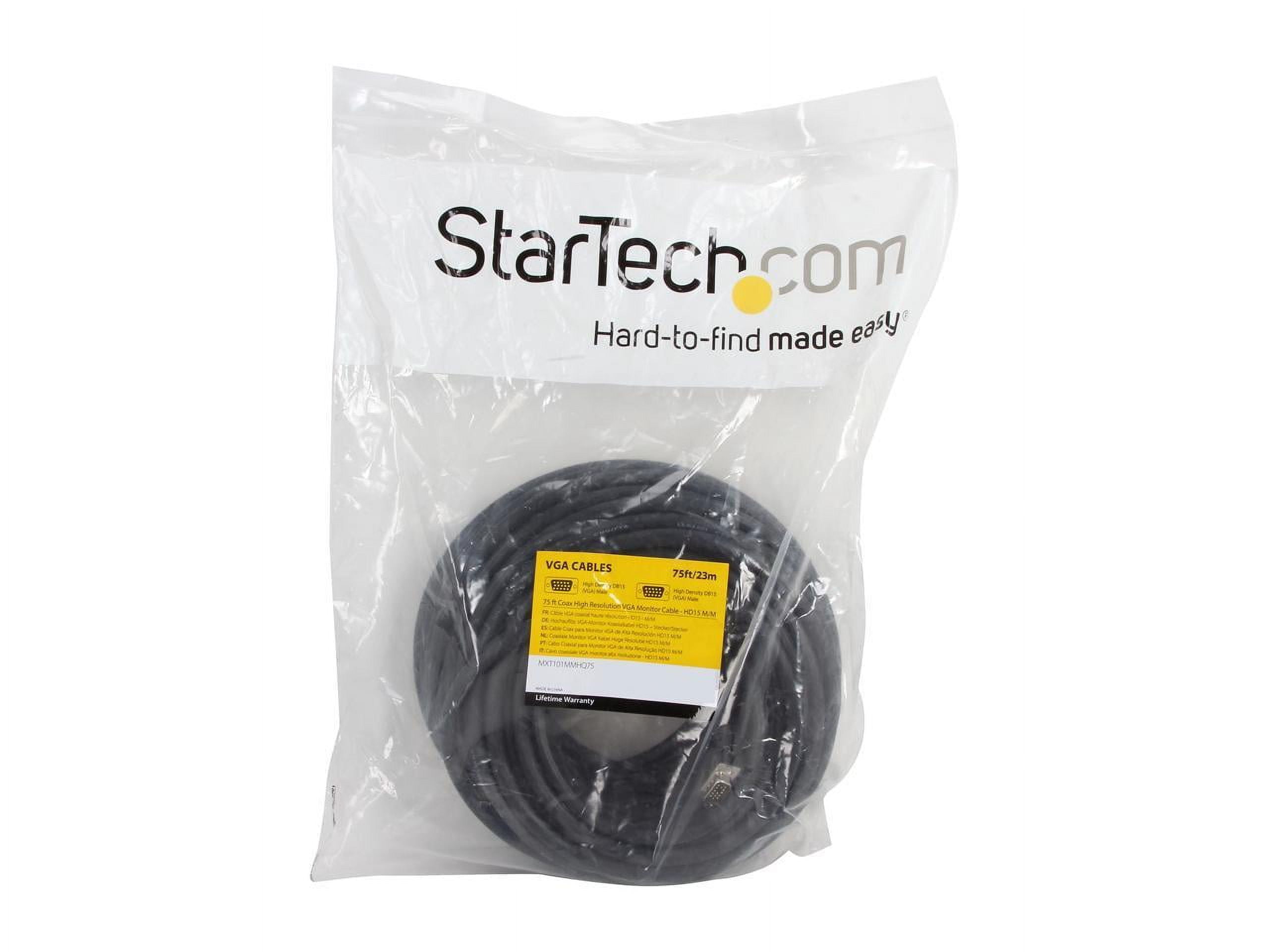 StarTech.com MXT101MMHQ75 75 ft. Coax High Resolution Monitor VGA Cable