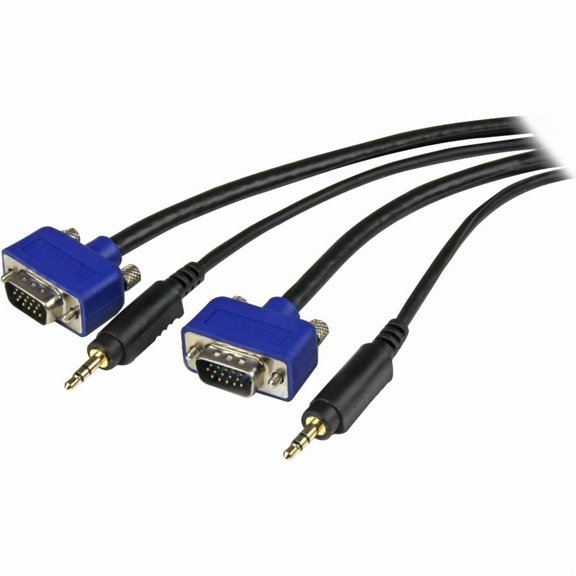 Startech 6 ft Coax High Resolution Monitor VGA Cable w/ Audio - HD15 M/M - 6ft