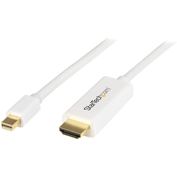 StarTech.com Model MDP2HDMM2MW Mini DisplayPort to HDMI converter cable - 4K Male to Male