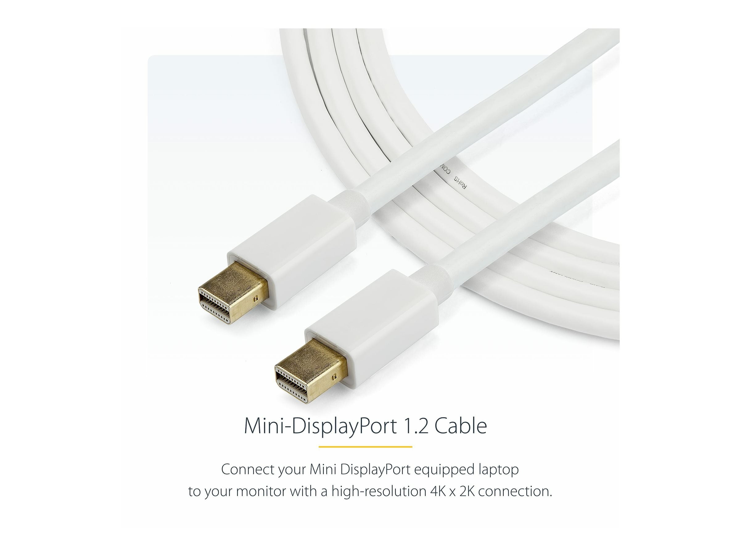StarTech.com Model MDPMM3MW Mini DisplayPort Cable - M/M