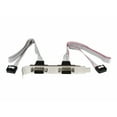 thumbnail image 1 of StarTech 2 Port 16in DB9 Serial Port Bracket to 10 Pin Header - IDC Female Motherboard - DB-9 Male Serial - 16 - Gray", 1 of 3