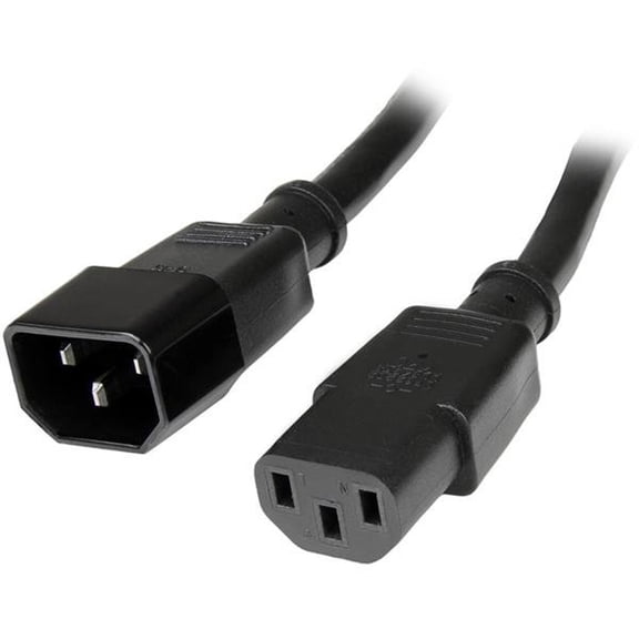 StarTech 10 ft 14 AWG Computer Power Cord Extension - C14 to C13