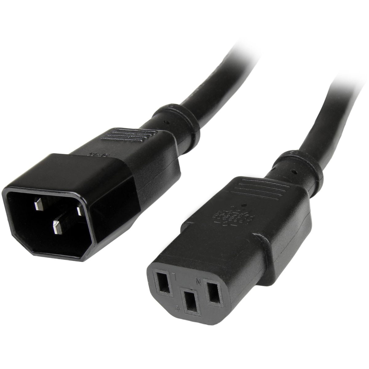 StarTech 6 ft 14 AWG Computer Power Cord Extension - C14 to C13