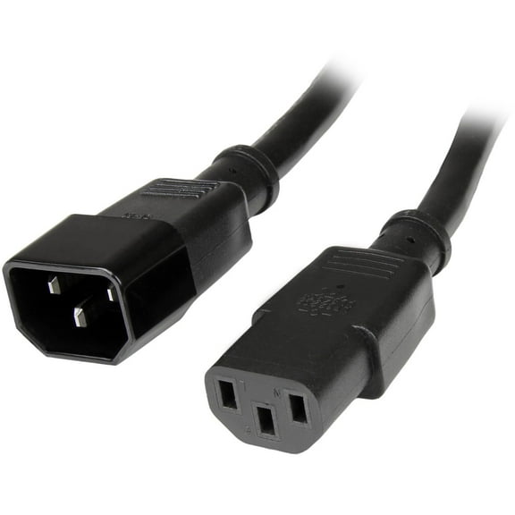 StarTech.com Model PXT100146 6 ft. 14 AWG Computer Power Cord Extension - C14 to C13