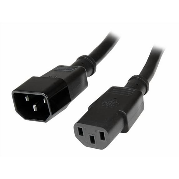 StarTech 2 ft Standard Computer Power Cord Extension - C14 to C13