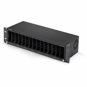 StarTech 15-Slot Unmanaged Media Converter Chassis, 19in Rackmount for MCM Media Converter Series, Active Cooling, TAA Compliant