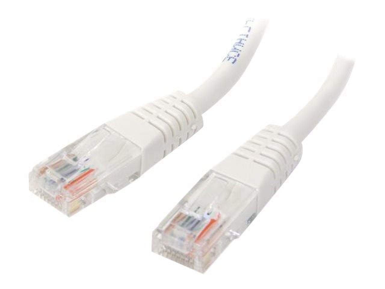 StarTech.com Molded Cat 5e UTP Patch Cable - Patch cable - RJ-45 (M) to RJ-45 (M) - 6 ft - UTP - CAT 5e - molded - white - for P/N: PM1115UW, PM1115UWEU