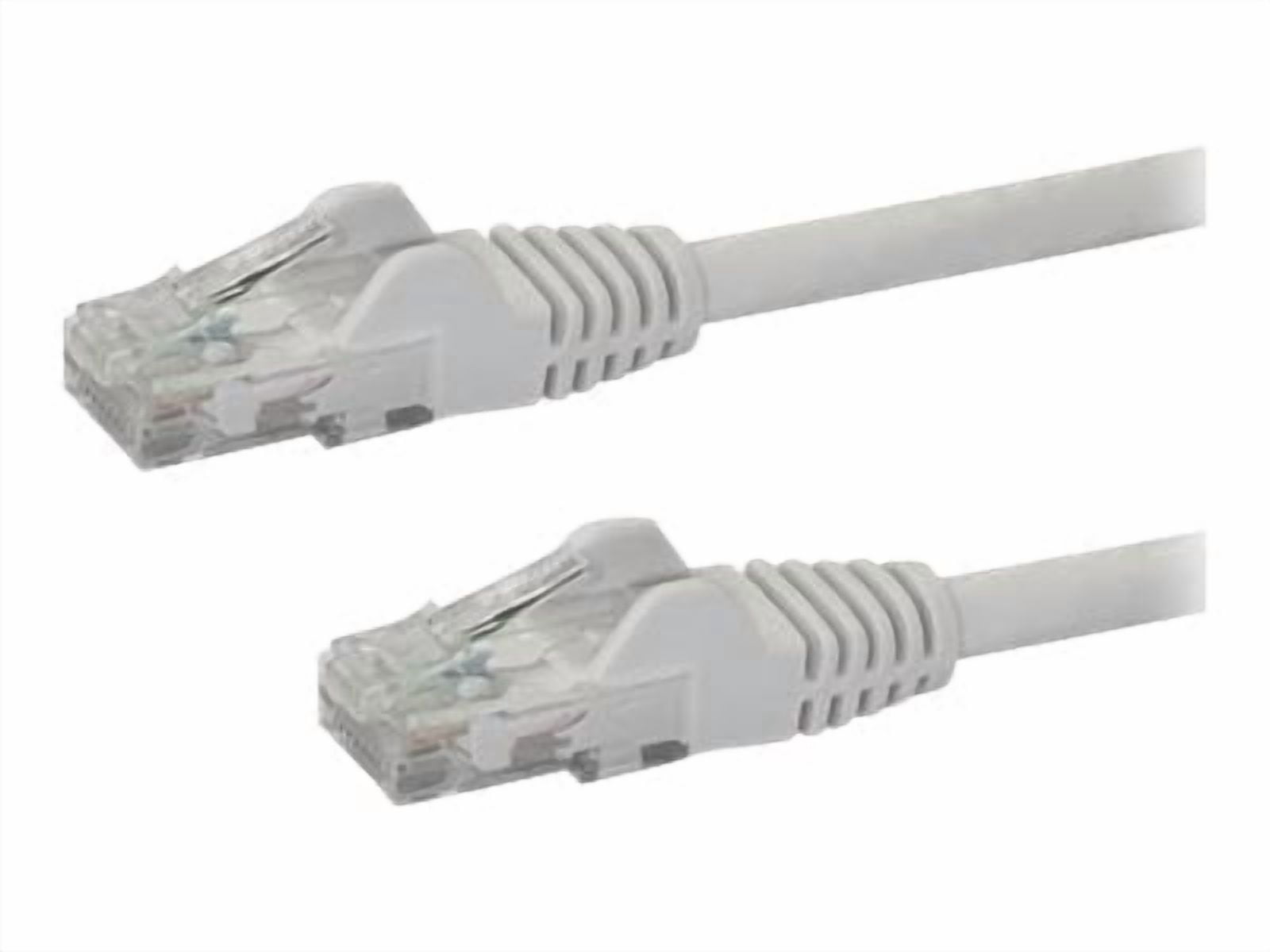 StarTech 1ft CAT6 Ethernet Cable - White CAT 6 Gigabit Ethernet Wire -250Mhz 100W PoE RJ45 UTP Network Patch Cord Snagless with Strain Relief (N6PATCH1WH)