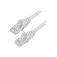 thumbnail image 1 of StarTech 25ft CAT6 Ethernet Cable - White CAT 6 Gigabit Ethernet Wire -250Mhz 100W PoE RJ45 UTP Network Patch Cord Snagless with Strain Relief (N6PATCH25WH), 1 of 3