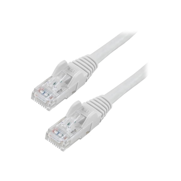 StarTech 25ft CAT6 Ethernet Cable - White CAT 6 Gigabit Ethernet Wire -250Mhz 100W PoE RJ45 UTP Network Patch Cord Snagless with Strain Relief (N6PATCH25WH)