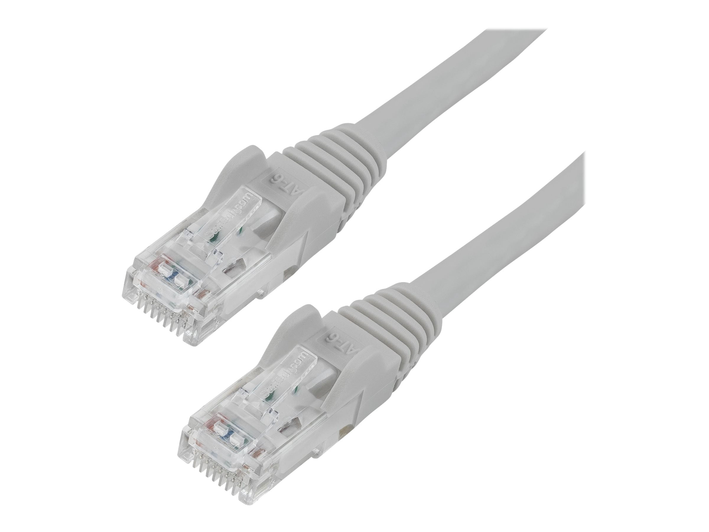 StarTech 35ft CAT6 Ethernet Cable - Gray CAT 6 Gigabit Ethernet Wire -250Mhz 100W PoE RJ45 UTP Network Patch Cord Snagless with Strain Relief (N6PATCH35GR)
