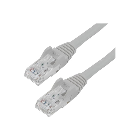 StarTech 35ft CAT6 Ethernet Cable - Gray CAT 6 Gigabit Ethernet Wire -250Mhz 100W PoE RJ45 UTP Network Patch Cord Snagless with Strain Relief (N6PATCH35GR)