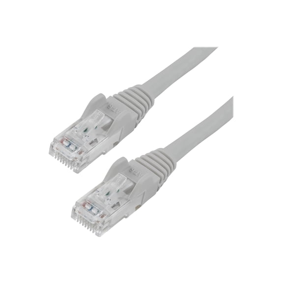 StarTech 35ft CAT6 Ethernet Cable - Gray CAT 6 Gigabit Ethernet Wire -250Mhz 100W PoE RJ45 UTP Network Patch Cord Snagless with Strain Relief (N6PATCH35GR)