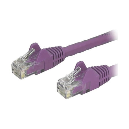 StarTech 4ft CAT6 Ethernet Cable - Purple CAT 6 Gigabit Ethernet Wire -250Mhz 100W PoE RJ45 UTP Network Patch Cord Snagless with Strain Relief (N6PATCH4PL)