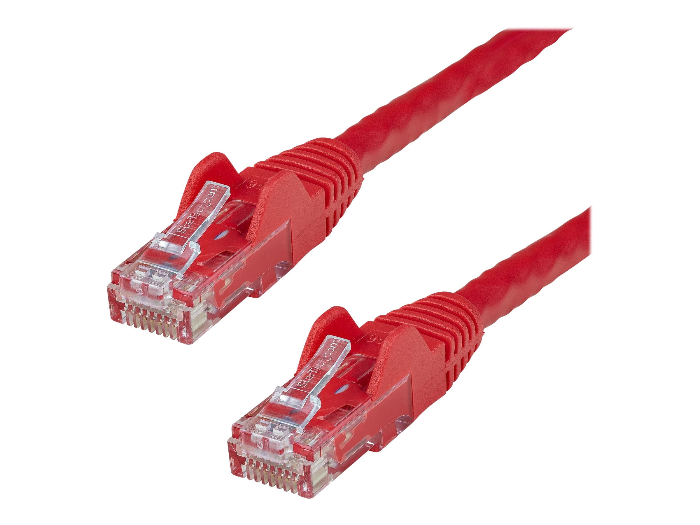 StarTech 50ft CAT6 Ethernet Cable - Red CAT 6 Gigabit Ethernet Wire -250Mhz 100W PoE RJ45 UTP Network Patch Cord Snagless with Strain Relief (N6PATCH50RD)