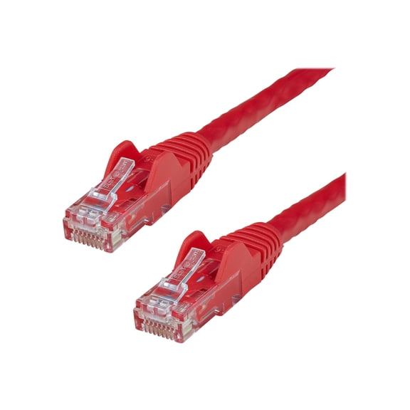 StarTech 50ft CAT6 Ethernet Cable - Red CAT 6 Gigabit Ethernet Wire -250Mhz 100W PoE RJ45 UTP Network Patch Cord Snagless with Strain Relief (N6PATCH50RD)