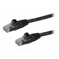 thumbnail image 1 of StarTech 7ft CAT6 Ethernet Cable - Black CAT 6 Gigabit Ethernet Wire -250Mhz 100W PoE RJ45 UTP Network Patch Cord Snagless with Strain Relief (N6PATCH7BK), 1 of 3