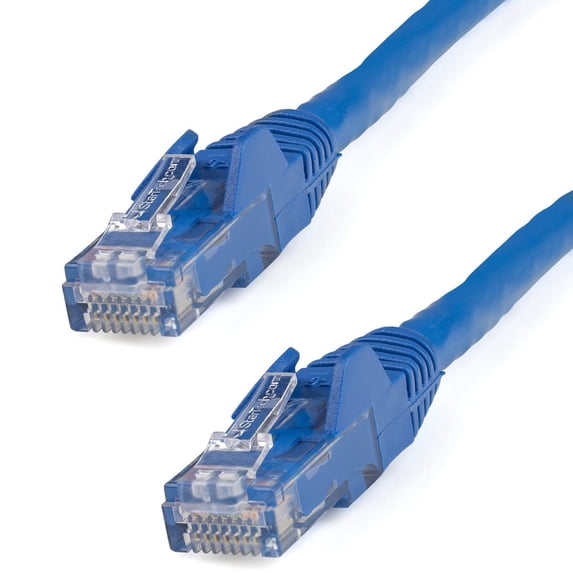 StarTech 7ft CAT6 Ethernet Cable - Blue CAT 6 Gigabit Ethernet Wire -250Mhz 100W PoE RJ45 UTP Network Patch Cord Snagless with Strain Relief (N6PATCH7BL)