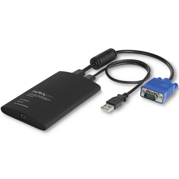 StarTech USB Crash Cart Adapter - File Transfer & Video - Portable Server Room Laptop to KVM Console Crash Cart