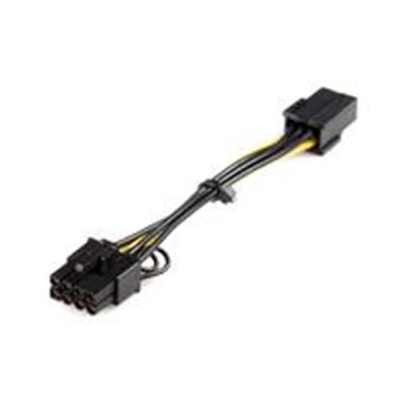 StarTech.com PCI Express 6- Pin to 8- Pin Power Adapter Cable - Yellow - 6.1 in. (155 mm)