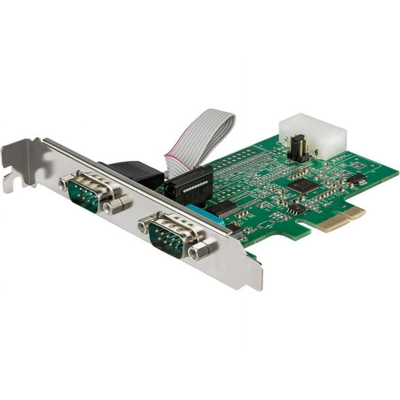 StarTech.com PEX2S953LP 2 Port RS232 Serial Adapter Card with 16950 UART - PCI Express Serial Port Card - 921.4Kbps - Windows & Linux Compatible