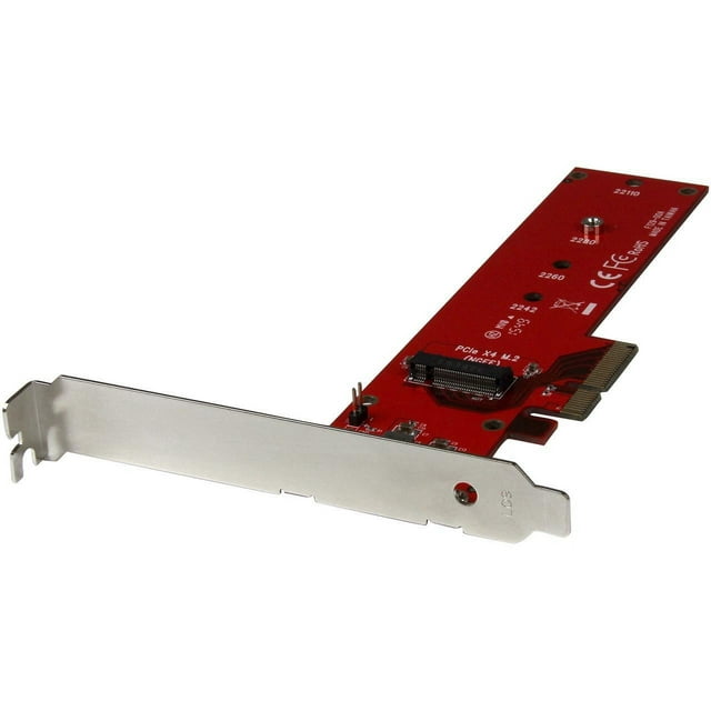 StarTech.com PEX4M2E1 M.2 Adapter - x4 PCIe 3.0 NVMe - Low Profile and Full Profile - SSD PCIE M.2 Adapter - M2 SSD - PCI Express SSD