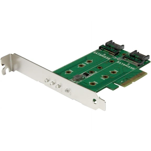 StarTech 3-Port M.2 SSD [NGFF] Adapter Card - 1 x PCIe [NVMe] M.2