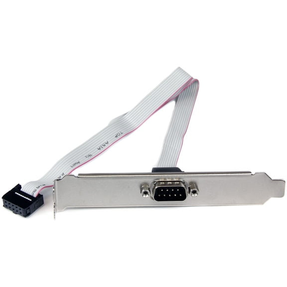 StarTech.com PLATE9M16 9 Pin Serial Male to 10 Pin Motherboard Header Slot Plate Adapter