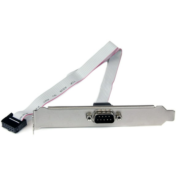 StarTech.com 9-pin Serial to 10-pin Header Slot Plate, Serial panel, DB-9 (M), 10 pin IDC (F), 41 cm