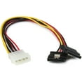 thumbnail image 1 of StarTech 12in LP4 to 2x Latching SATA Power Y Cable Splitter Adapter - 4 Pin Molex to Dual SATA (PYO2LP4LSATA), 1 of 3